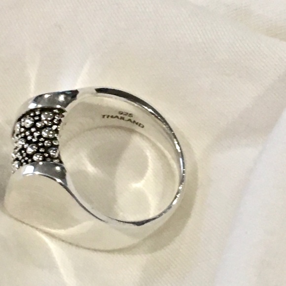 MICHAEL DAWKINS Starry Night Sterling Silver Ring Sz 8 - Picture 6 of 15